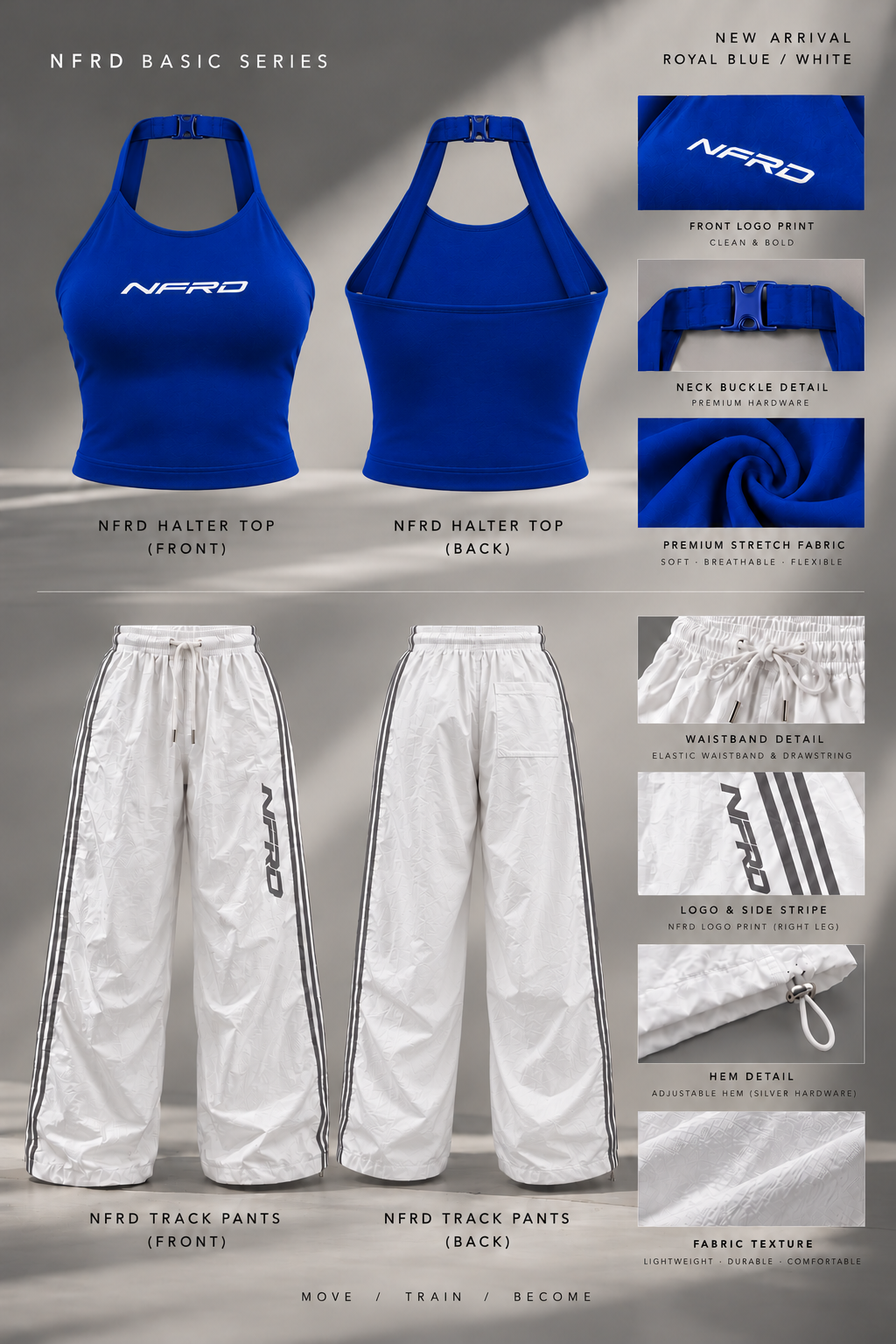 NFRD Basic Series Set — Royal Blue / White