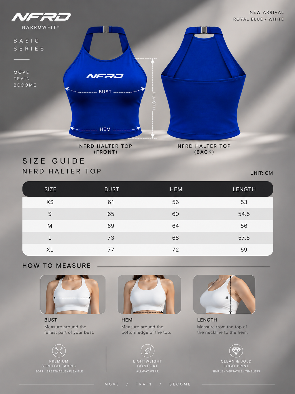 NFRD Basic Series Set — Royal Blue / White