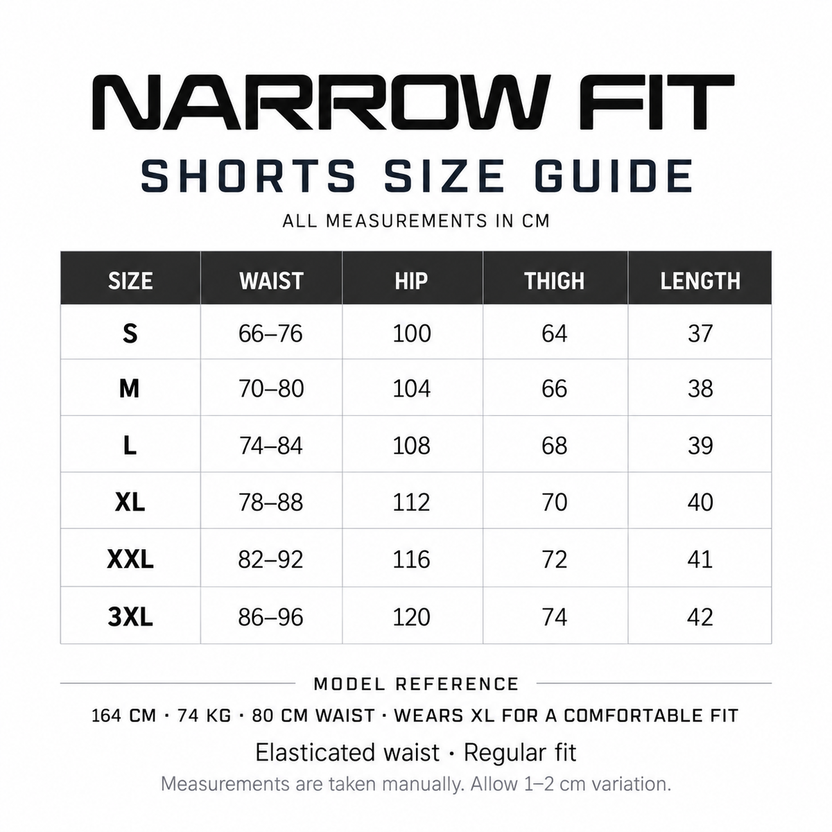 Narrow Fit 4-Inch Performance Shorts