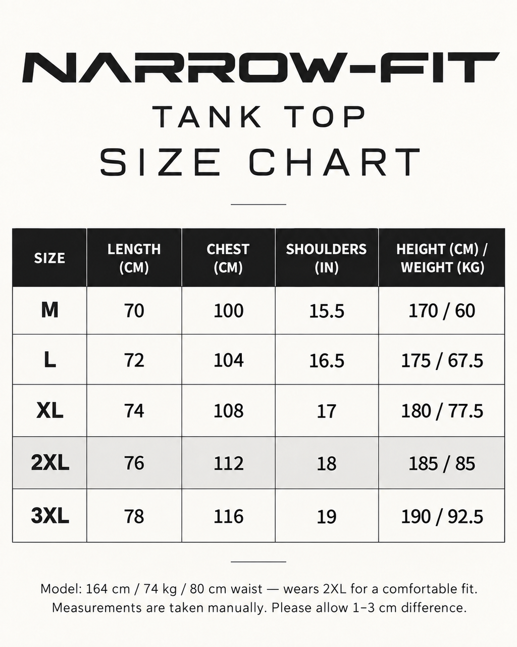 Narrow Fit Performance Set — Tank Top + 4-Inch Shorts