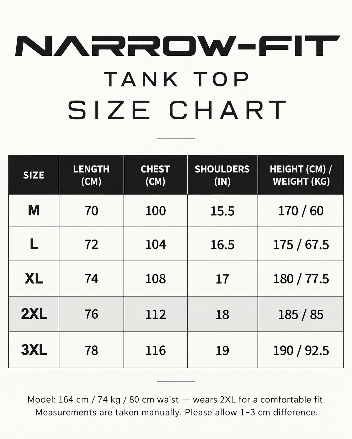 Narrow Fit Performance Set — Tank Top + 4-Inch Shorts
