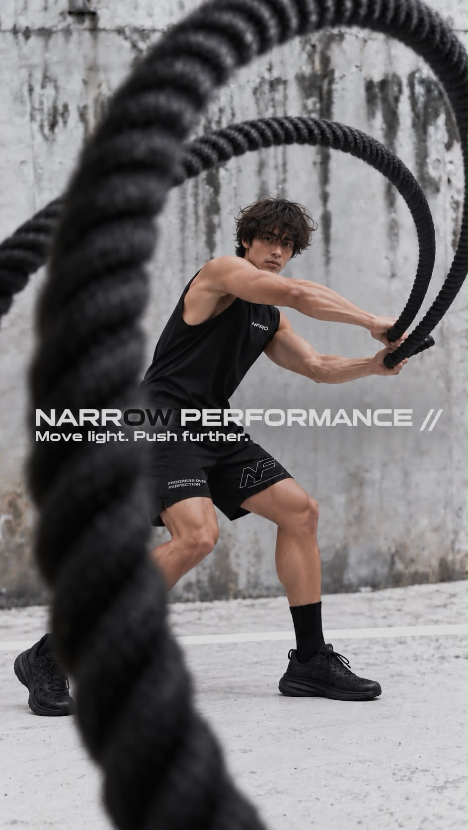 Narrow Fit Performance Set — Tank Top + 4-Inch Shorts