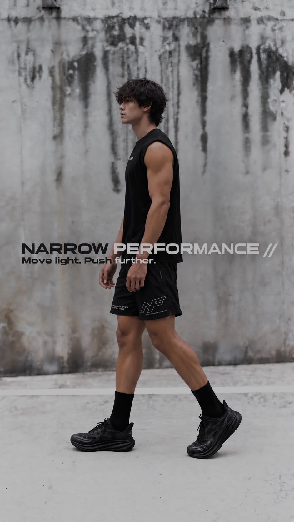Narrow Fit Performance Set — Tank Top + 4-Inch Shorts