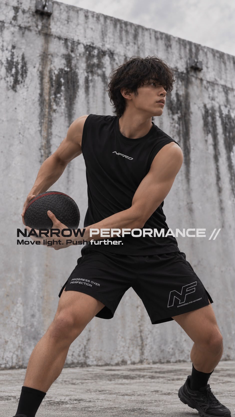 Narrow Fit Performance Set — Tank Top + 4-Inch Shorts