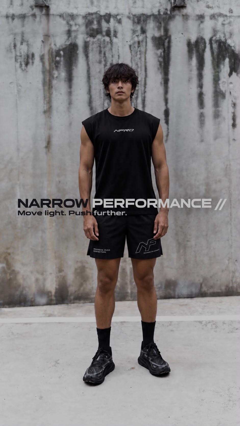 Narrow Fit Performance Set — Tank Top + 4-Inch Shorts